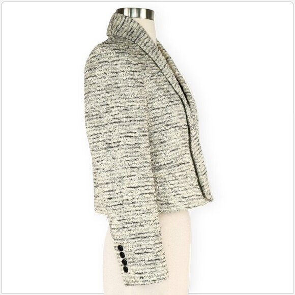 Alice + Olivia Amelia Metallic Tweed Evening Jacket Blazer $550 NEW NWT Size S - Picture 3 of 6